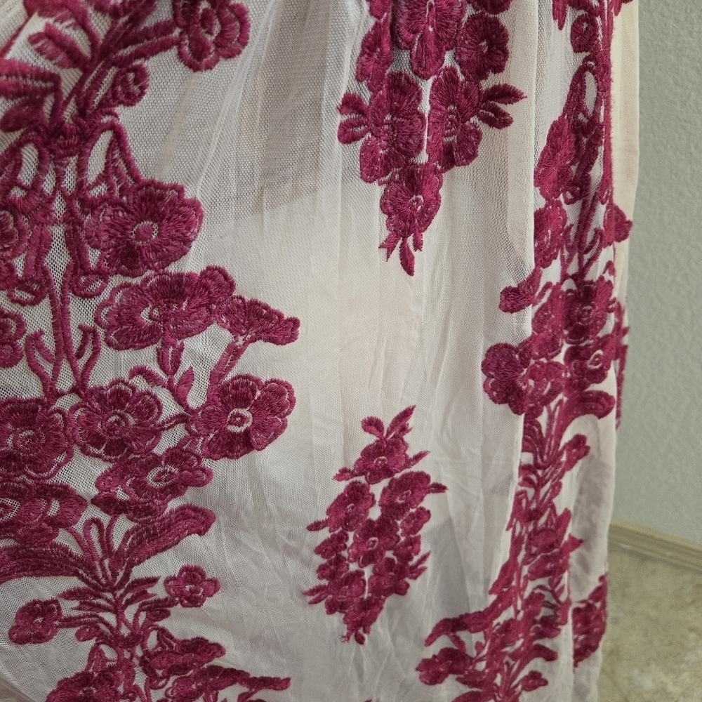 For Love and Lemons Temecula Maxi Dress in Wine M - Picture 7 of 10